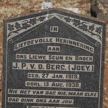 BERG J.P., v.d. 1919-1938