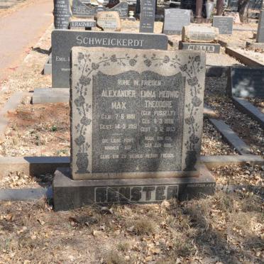 BEUSTER Alexander Max 1881-1951 &amp; Emma Hedwig Theodore POSSELT 1886-1953