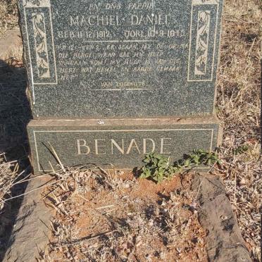 BENADE Machiel Daniel 1912-1945