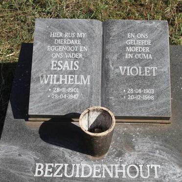 BEZUIDENHOUT Esais Wilhelm 1901-1947 & Violet 1903-1998