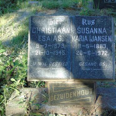 BEZUIDENHOUT Christiaan Esaias 1879-1945 & Susanna Maria JANSEN 1883-1972
