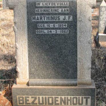 BEZUIDENHOUT Marthinus J.F. 1884-1962
