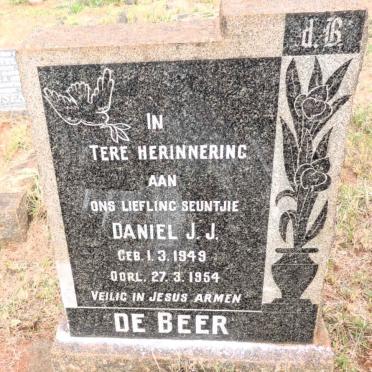 BEER Daniel J.J., de 1949-1954