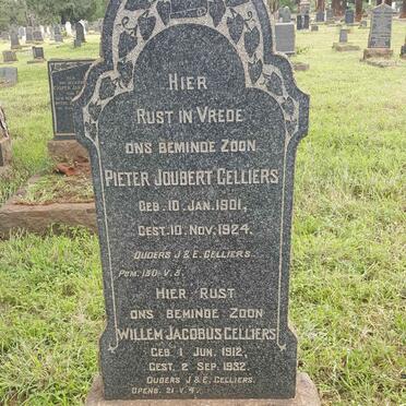 CELLIERS Pieter Joubert 1901-1924 :: CELLIERS Willem Jacobus 1912-1932