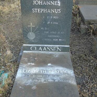 CLAASSEN Johannes Stephanus 1920-1986 & Elizabeth Beatrice 1918-2000_1