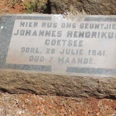 COETSEE Johannes Hendrikus 1941-1941