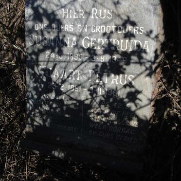 COETSEE Tjaart Petrus 1891-1981 & Susanna Gertruida 1895-1949