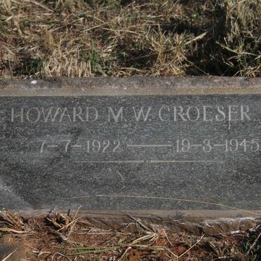 CROESER Howard M.W. 1922-1945