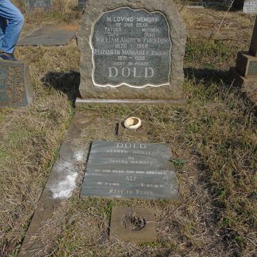 DOLD William Andrew Preston 1876-1958 &amp; Elizabeth Margaret ENSLIN 1871-1958