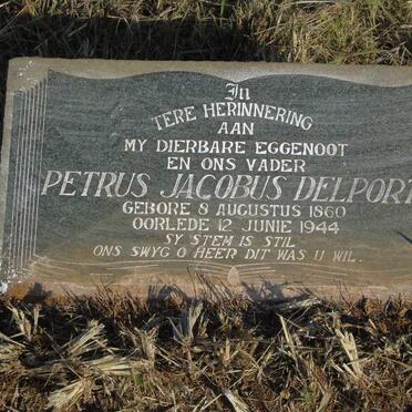DELPORT Petrus Jacobus 1860-1944