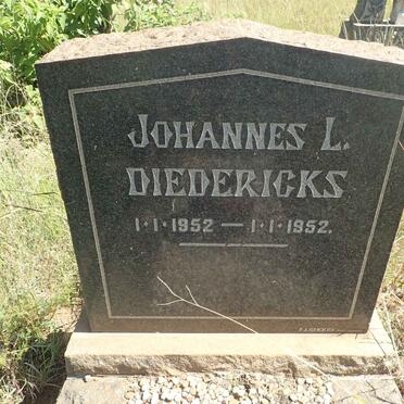 DIEDERICKS Johannes L. 1952-1952