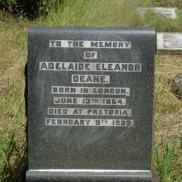 DEANE Adelaide Eleanor 1864-1939