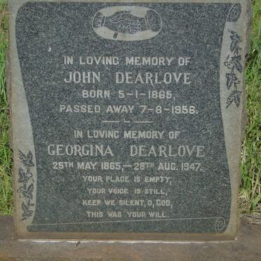 DEARLOVE John 1865-1956 & Georgina 1865-1947