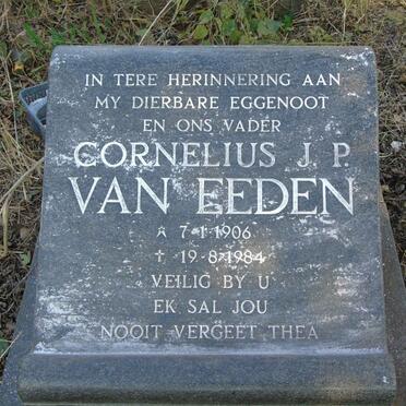 EEDEN Cornelius J.P., van 1906-1984