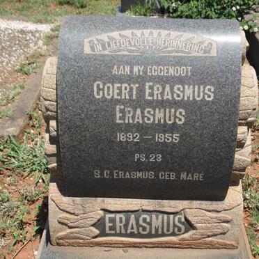 ERASMUS Coert Erasmus 1892-1955