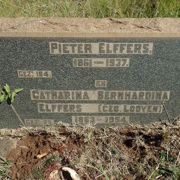 ELFFERS Pieter 1861-1937 &amp; Catharina Bernhardina LOOYEN 1863-1954