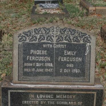 FERGUSON Phoebe 1868-1947 :: FERGUSON Emily -1953