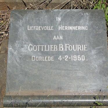 FOURIE Gottlieb B. -1950