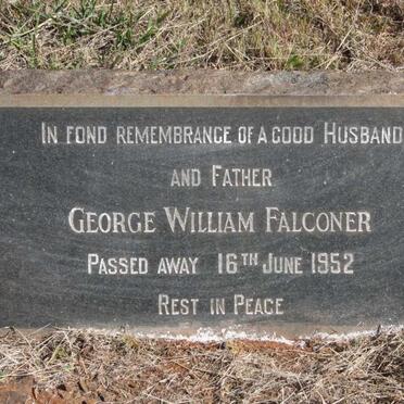 FALCONER George William -1952