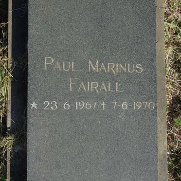 FAIRALL Paul Marinus 1967-1970