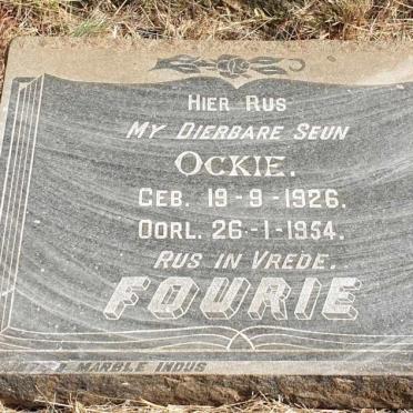 FOURIE Ockie 1926-1954