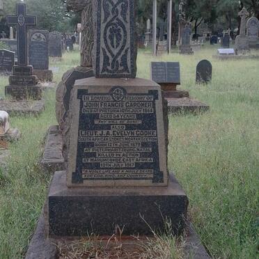 GARDNER John Francis -1914 :: COOKE Lieut. J.A. Evelyn 1879-1917