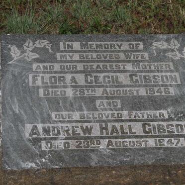 GIBSON Andrew Hall -1947 & Flora Cecil -1946