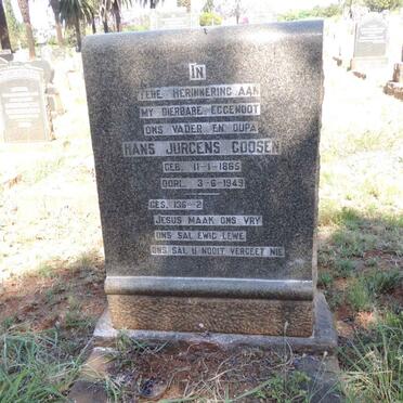 GOOSEN Hans Jurgens 1865-1949