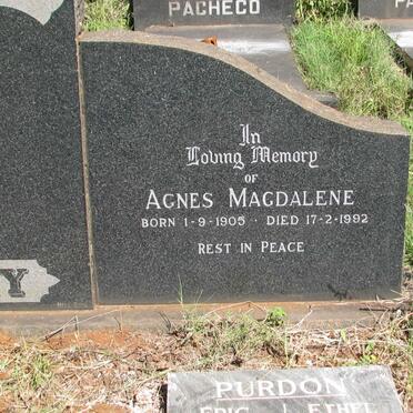 GRAY Agnes Magdalene 1905-1992