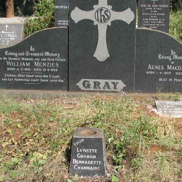 GRAY William Menzies 1901-1959 &amp; Agnes Magdalene 1905-1992