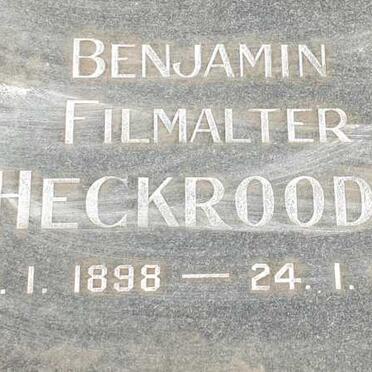 HECKROODT Benjamin Filmalter 1898-1979