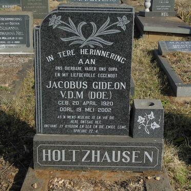 HOLTZHAUSEN Jacobus Gideon 1920-2002 & Anna Sophia OOSTHUIZEN 1921-1961