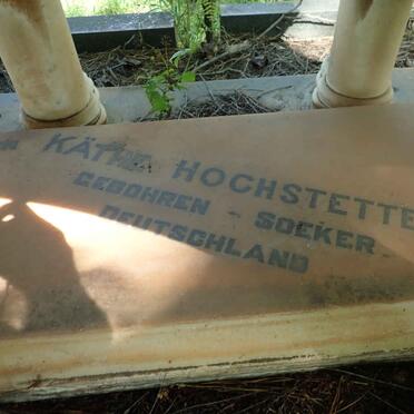 HOCHSTETTER Käthe -1927