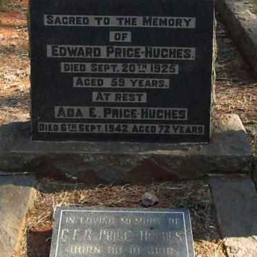 HUGHES Edward, PRICE -1925 &amp; Ada E. -1942 :: PRICE-HUGHES C.F.R. 1896-1990