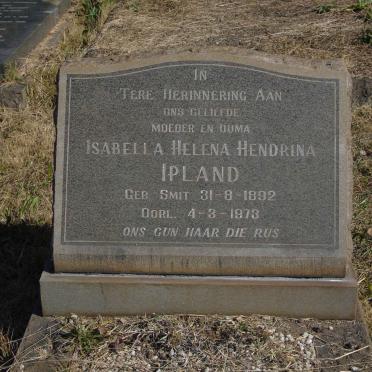 IPLAND Isabella Helena Hendrina 1892-1973