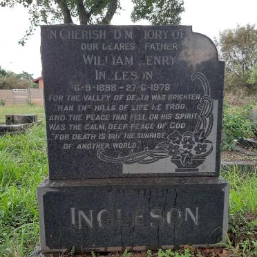 INGLESON William Henry 1898-1978