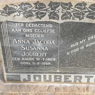 JOUBERT Anna Jacoba Susanna 1869-1956