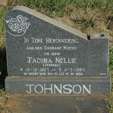 JOHNSON Jacoba Nellie nee VERMAAK 1907-1997