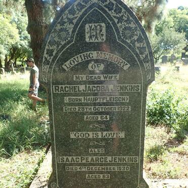 JENKINS Isaac Pearce -1930 &amp; Rachel Jacoba HAUPTFLEISCH -1922