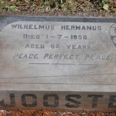 JOOSTE Wilhelmus Hermanus -1950