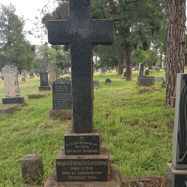 LOTTERING Barend Francois 1893-1924