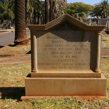 JUDSON Harry 1874-1938 &amp; Kathleen 1886-1978