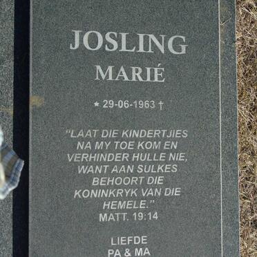 JOSLING Marie 1963-1963
