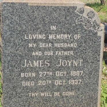 JOYNT James 1887-1937