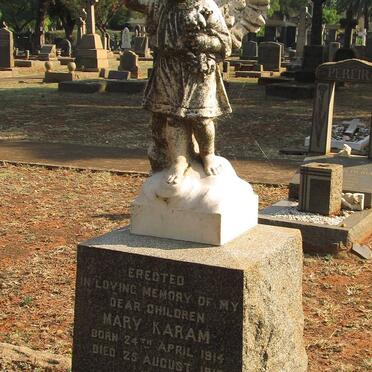 KARAM Mary 1914-1919 :: KARAM Joseph Michael 1919-1920