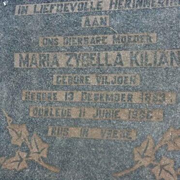 KILIAN Maria Zybella nee VILJOEN 1883-1966