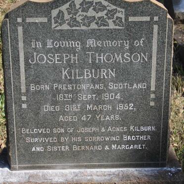 KILBURN Joseph Thompson 1904-1952