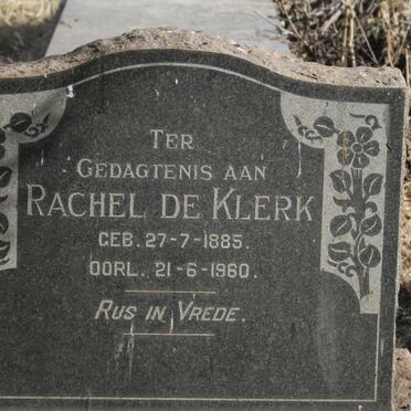 KLERK Rachel, de 1885-1960