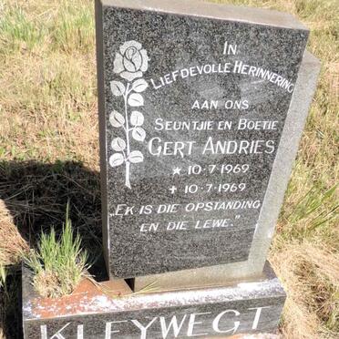 KLEINWEGT Gert Andries 1969-1969