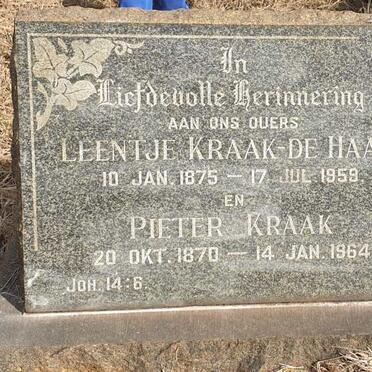 KRAAK Pieter 1870-1964 & Leentje DE HAAN 1875-1959